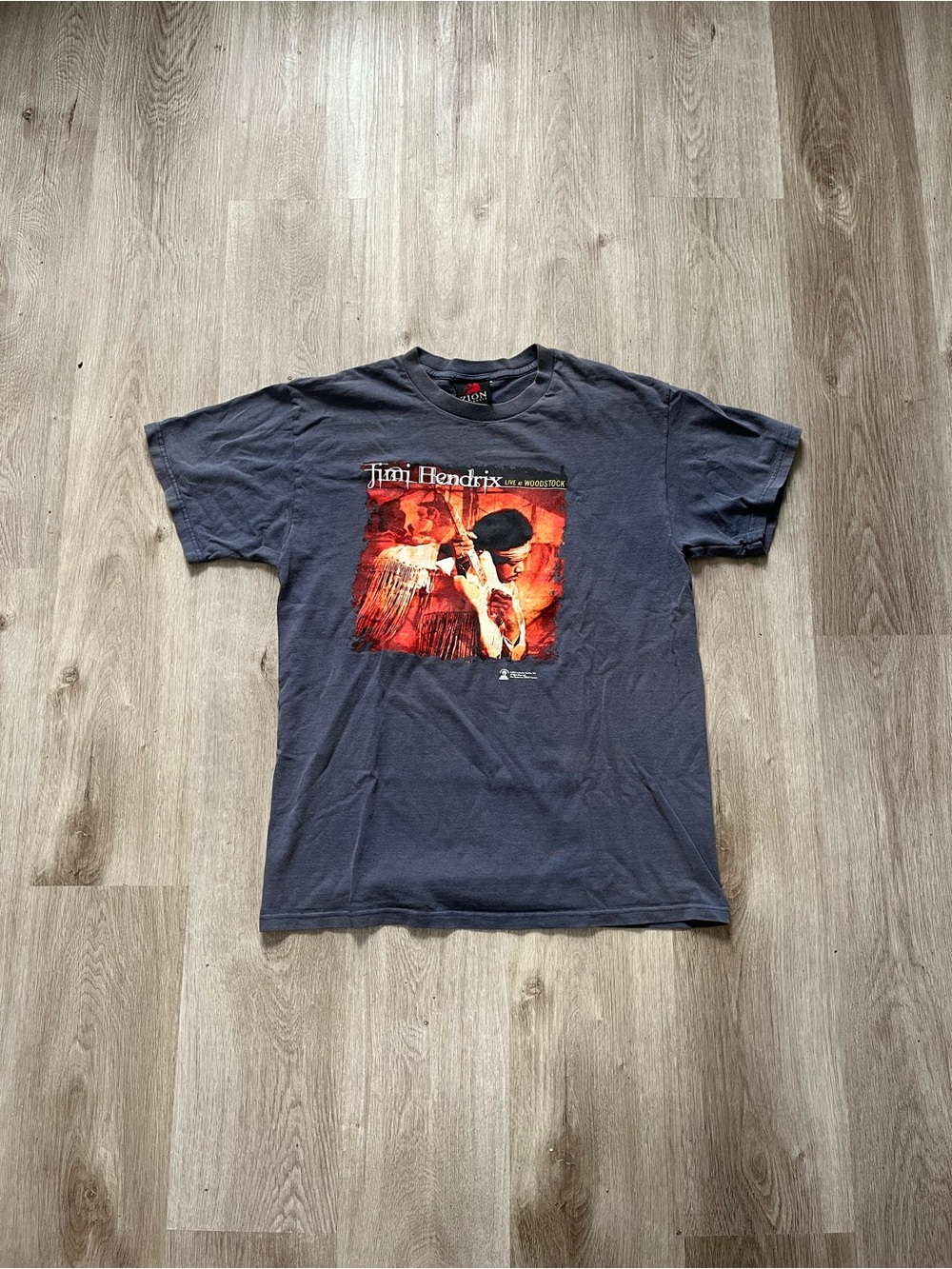 Vintage 2002 Jimi Hendrix Live At Woodstock Band Tee